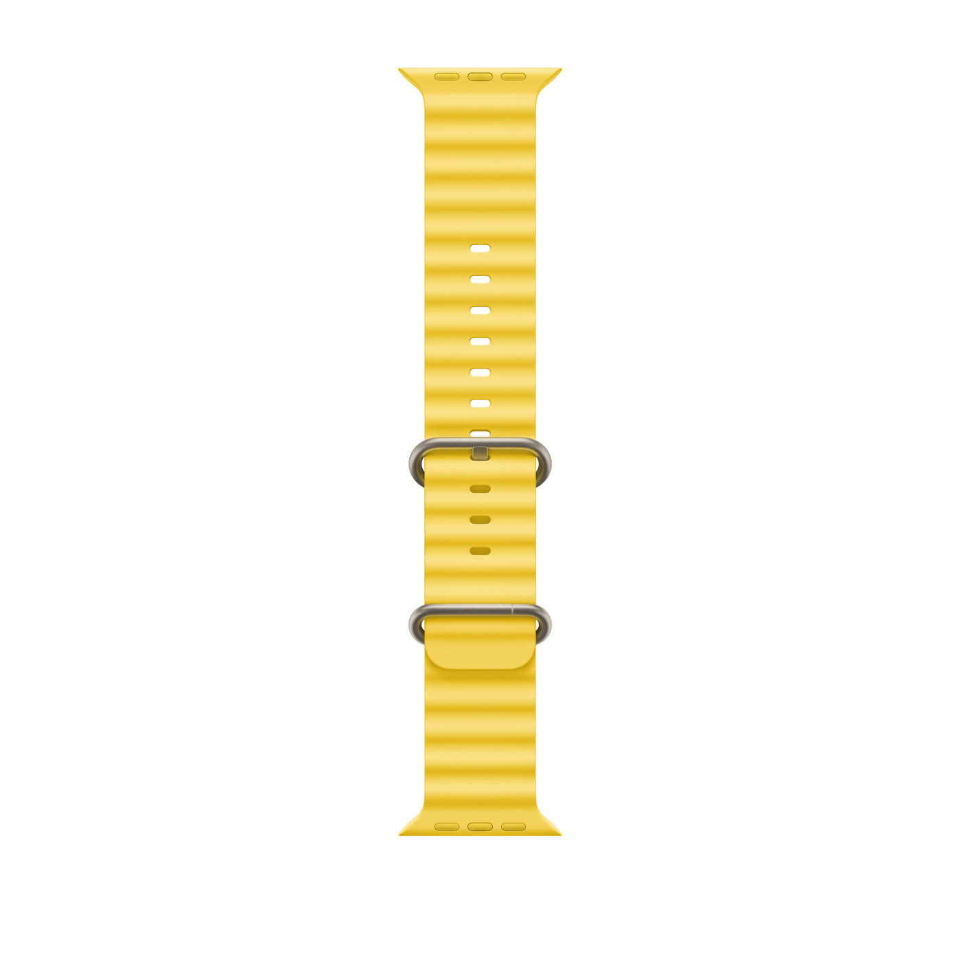 Titanium Case with Yellow Ocean Band