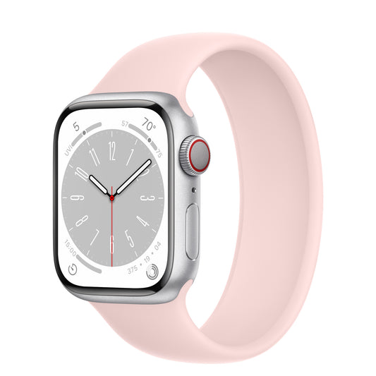 Silver Aluminum Case with Solo Loop - Pink