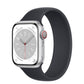 Silver Aluminum Case with Solo Loop - Midnight