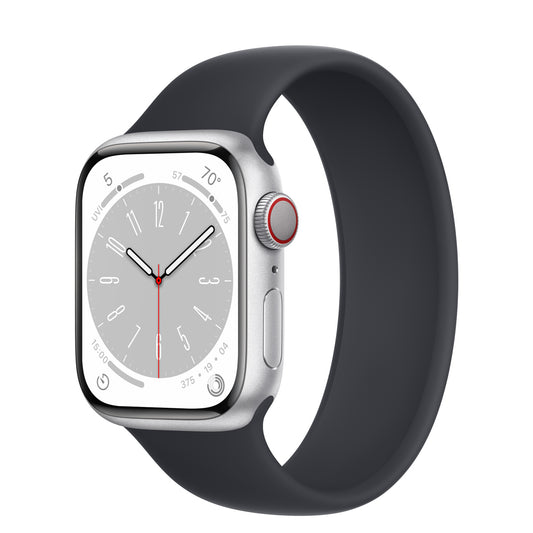 Silver Aluminum Case with Solo Loop - Midnight