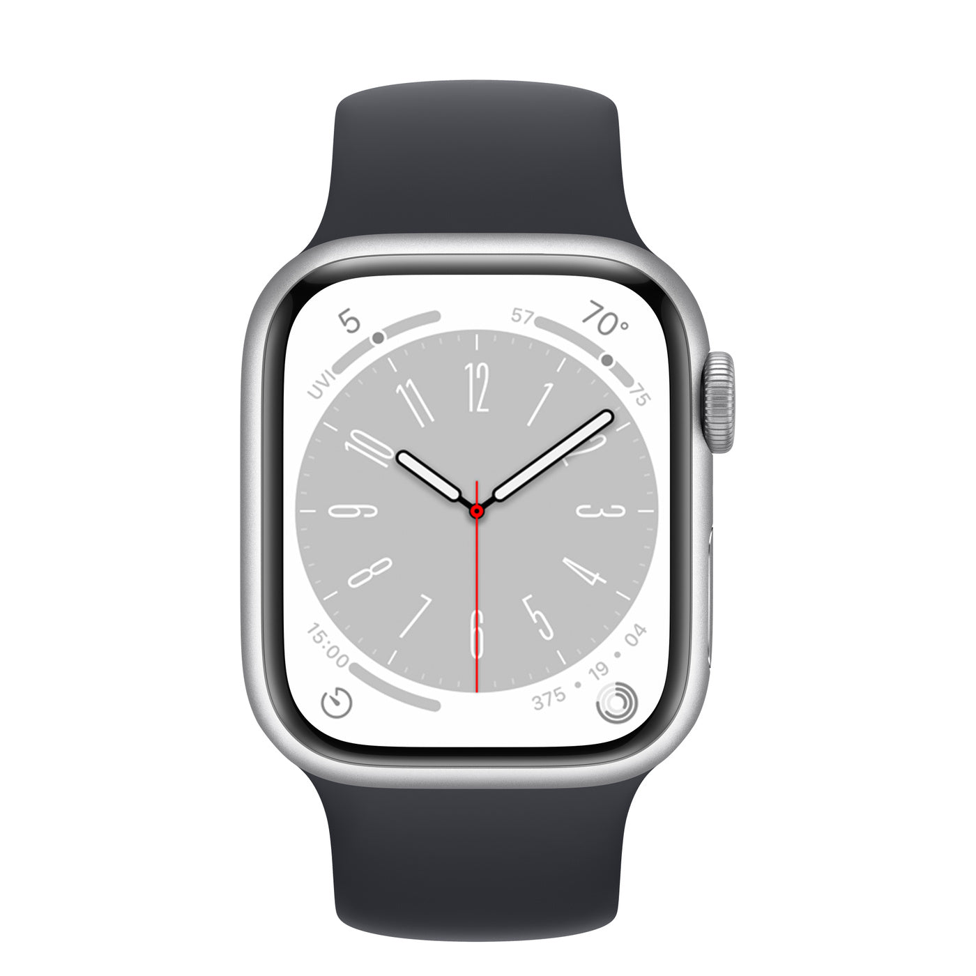 Silver Aluminum Case with Solo Loop - Midnight