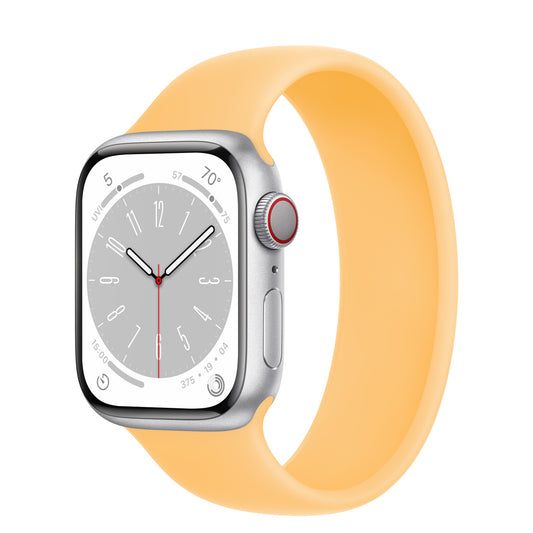 Silver Aluminum Case with Solo Loop - Sunglow