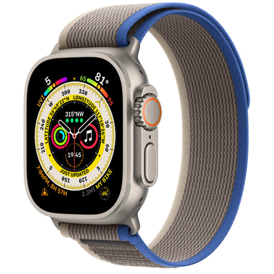 Titanium Case with Blue/Grey Trail Loop