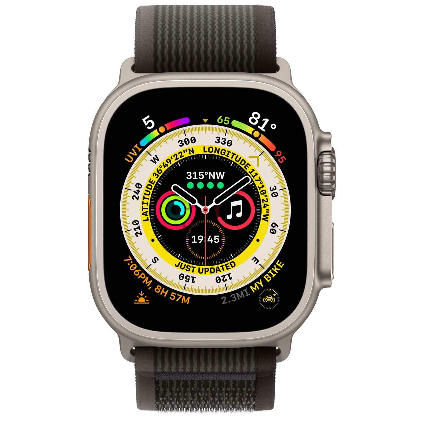 Titanium Case with Black/Grey Trail Loop